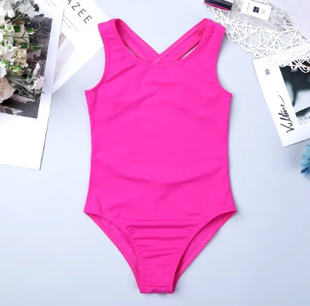 Sleeveless Lace leotard for girls