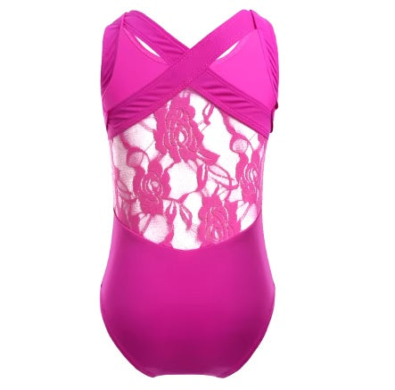 Sleeveless Lace leotard for girls